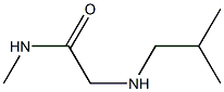 N-methyl-2-[(2-methylpropyl)amino]acetamide Struktur