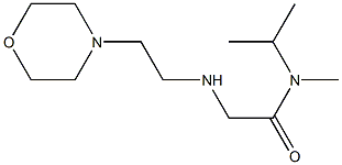 N-methyl-2-{[2-(morpholin-4-yl)ethyl]amino}-N-(propan-2-yl)acetamide Struktur