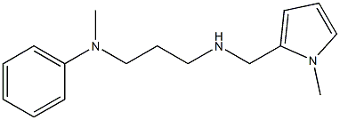 N-methyl-N-(3-{[(1-methyl-1H-pyrrol-2-yl)methyl]amino}propyl)aniline Struktur