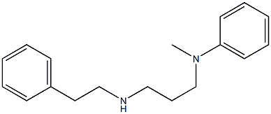 N-methyl-N-{3-[(2-phenylethyl)amino]propyl}aniline Struktur