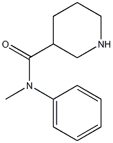 N-methyl-N-phenylpiperidine-3-carboxamide Struktur