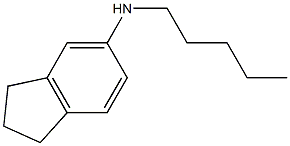 N-pentyl-2,3-dihydro-1H-inden-5-amine Struktur