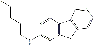 N-pentyl-9H-fluoren-2-amine Struktur