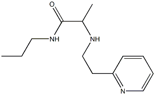 N-propyl-2-{[2-(pyridin-2-yl)ethyl]amino}propanamide Struktur