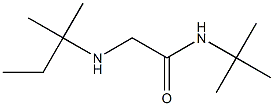 N-tert-butyl-2-[(2-methylbutan-2-yl)amino]acetamide Struktur