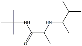 N-tert-butyl-2-[(3-methylbutan-2-yl)amino]propanamide Struktur