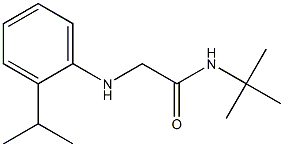 N-tert-butyl-2-{[2-(propan-2-yl)phenyl]amino}acetamide Struktur