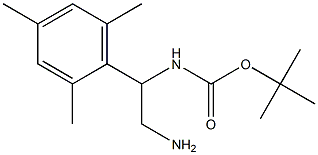 tert-butyl 2-amino-1-mesitylethylcarbamate Struktur