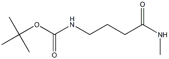 tert-butyl 4-(methylamino)-4-oxobutylcarbamate Struktur