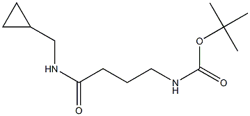 tert-butyl 4-[(cyclopropylmethyl)amino]-4-oxobutylcarbamate Struktur