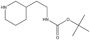 tert-butyl N-[2-(piperidin-3-yl)ethyl]carbamate Struktur