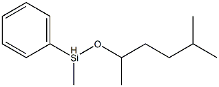 methyl-(5-methylhexan-2-yloxy)-phenyl-silane Struktur