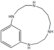 2,5,9,12-Tetraazabicyclo[11.3.1]heptadeca-1(17),13,15-triene Struktur