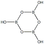 2,4,6-trihydroxy-1,3,5,2,4,6-trioxatriborinane Struktur