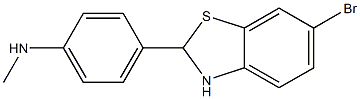 4-(6-BROMO-2,3-DIHYDROBENZO[D]THIAZOL-2-YL)-N-METHYLBENZENAMINE Struktur