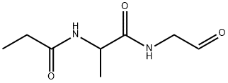 Propanamide,  N-(2-oxoethyl)-2-[(1-oxopropyl)amino]- Struktur