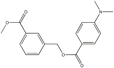 methyl 3-({[4-(dimethylamino)benzoyl]oxy}methyl)benzoate Struktur