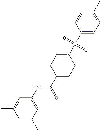 N-(3,5-dimethylphenyl)-1-[(4-methylphenyl)sulfonyl]-4-piperidinecarboxamide Struktur