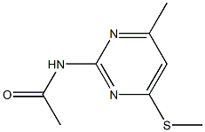 N-[4-methyl-6-(methylsulfanyl)-2-pyrimidinyl]acetamide Struktur