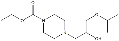 ethyl 4-(2-hydroxy-3-isopropoxypropyl)-1-piperazinecarboxylate Struktur