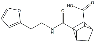 3-{[(1-tetrahydro-2-furanylethyl)amino]carbonyl}bicyclo[2.2.1]heptane-2-carboxylic acid Struktur