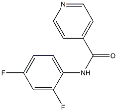 N-(2,4-difluorophenyl)isonicotinamide Struktur