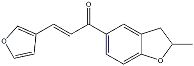 3-(3-furyl)-1-(2-methyl-2,3-dihydro-1-benzofuran-5-yl)-2-propen-1-one Struktur