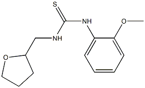 N-(2-methoxyphenyl)-N'-(tetrahydro-2-furanylmethyl)thiourea Struktur