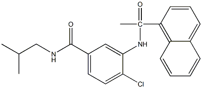 4-chloro-N-isobutyl-3-[(1-naphthylacetyl)amino]benzamide Struktur