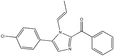 [5-(4-chlorophenyl)-1-(1-propenyl)-1H-imidazol-2-yl](phenyl)methanone Struktur