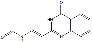 2-(4-oxo-3,4-dihydro-2-quinazolinyl)vinylformamide Struktur