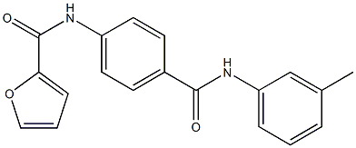 N-[4-(3-toluidinocarbonyl)phenyl]-2-furamide Struktur