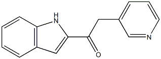 1-(1H-indol-2-yl)-2-(3-pyridinyl)ethanone Struktur