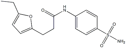 N-[4-(aminosulfonyl)phenyl]-3-(5-ethyl-2-furyl)propanamide Struktur