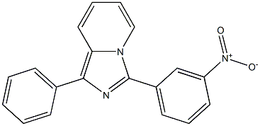 3-{3-nitrophenyl}-1-phenylimidazo[1,5-a]pyridine Struktur