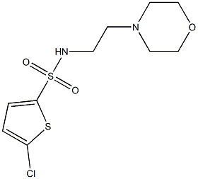 5-chloro-N-[2-(4-morpholinyl)ethyl]-2-thiophenesulfonamide Struktur