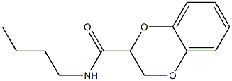 N-butyl-2,3-dihydro-1,4-benzodioxine-2-carboxamide Struktur