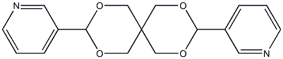 3-[9-(3-pyridinyl)-2,4,8,10-tetraoxaspiro[5.5]undec-3-yl]pyridine Struktur