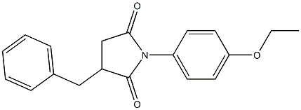 3-benzyl-1-(4-ethoxyphenyl)-2,5-pyrrolidinedione Struktur