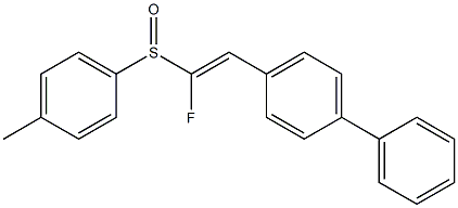 2-[1,1'-biphenyl]-4-yl-1-fluorovinyl 4-methylphenyl sulfoxide Struktur