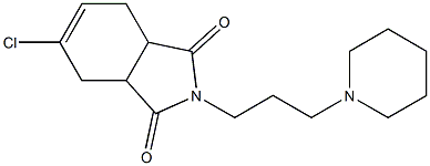 5-chloro-2-[3-(1-piperidinyl)propyl]-3a,4,7,7a-tetrahydro-1H-isoindole-1,3(2H)-dione Struktur