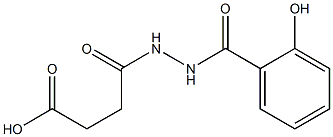 4-[2-(2-hydroxybenzoyl)hydrazino]-4-oxobutanoic acid Struktur