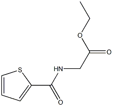 ethyl [(2-thienylcarbonyl)amino]acetate Struktur