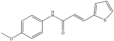 N-(4-methoxyphenyl)-3-(2-thienyl)acrylamide Struktur