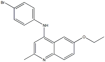 N-(4-bromophenyl)-6-ethoxy-2-methylquinolin-4-amine Struktur