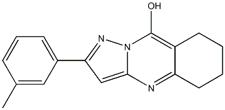 2-(3-methylphenyl)-5,6,7,8-tetrahydropyrazolo[5,1-b]quinazolin-9-ol Struktur