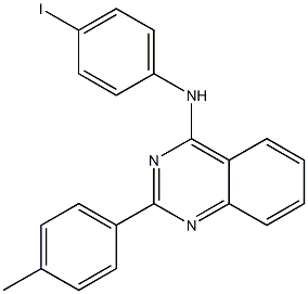 N-(4-iodophenyl)-N-[2-(4-methylphenyl)quinazolin-4-yl]amine Struktur