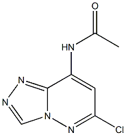 N-(6-chloro[1,2,4]triazolo[4,3-b]pyridazin-8-yl)acetamide Struktur