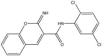 N-(2,5-dichlorophenyl)-2-imino-2H-chromene-3-carboxamide Struktur