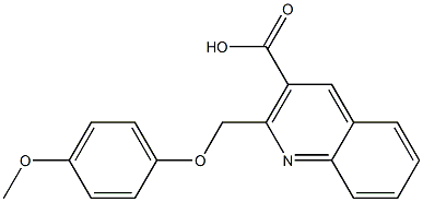 2-[(4-methoxyphenoxy)methyl]-3-quinolinecarboxylic acid Struktur